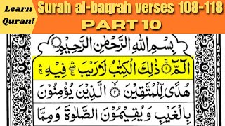 "  Exploring the Depths of Wisdom Surah Al baqrah Verses 108-118 | Part 10 | Learn Quran Series