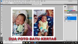 CARA MENGGABUNGKAN DUA FOTO KE DALAM SATU KERTAS MENGGUNAKAN PHOTOSHOP