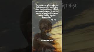 Sait Faik Abasıyanık  Hişt Hişt #saitfaikabasıyanık  #seslikitapsiir #edebiyat #yazarlar #viralvideo