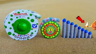 Diwali Ground Chakkar Vs Chakri | Matchstick Chain Reaction Domino | Amazing Crackers Experiment 😱|