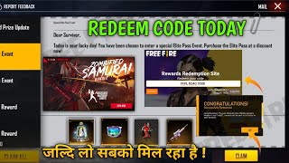 Free Fire Redeem Code Today 3 Jun | FF Redeem Code Today | FF New Redeem Code Today | FF Redeem Code