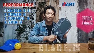 Review Paddle Pickleball Premium Hart BLADE Z5 | Toray T700 Carbon Fiber