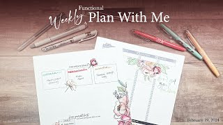 Weekly Functional Plan With Me |  February 19, 2024