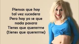 Christina Aguilera - Genio Atrapado with lyrics on screen