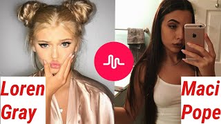 LOREN GRAY vs. MACI POPE Musical.ly Compilation