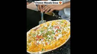 Roasted Cheese Masala Dosa Recipe | Street Style Cheese Masala Dosa #shorts #dosa #short #streetfood