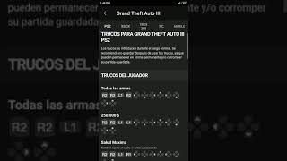 Trucos de GTA 3 para PS2