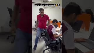 Showdown with Office Chair 😂😂😂