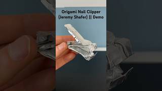 Origami Nail Clipper (Jeremy Shafer) Demo #origami #origamiart #origamicraft #origamipaper #shorts