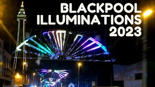 BLACKPOOL ILLUMINATIONS 2023 | DRIVE THROUGH NORTH TO SOUTH