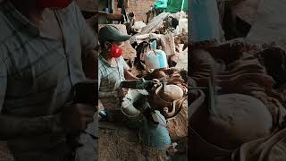 Wood carver doing a grand project