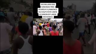 Gabon coup d'état :la joie de la population