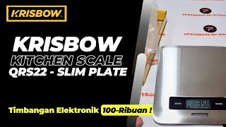 KRISBOW ELECTRONIC KITCHEN SCALE QRS22 /  TIMBANGAN DAPUR SLIM MINI TERBAIK ‼️