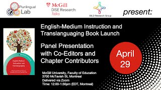 English-Medium Instruction and Translanguaging Book Launch