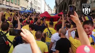 FANII ROMÂNIEI ÎN MARIENPLATZ, MUNCHEN ÎNAINTE DE ROMÂNIA - UCRAINA ÎN GERMANIA LA EURO 2024