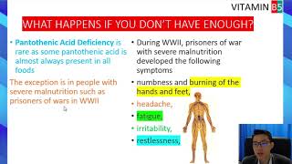 NUTRITION soluble vitamin VITAMIN B5 Pantothenic acid PART 1