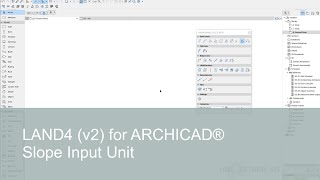 Slope Input Unit | LAND4 for ARCHICAD®