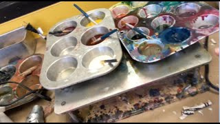 how to do wax encaustic with collage