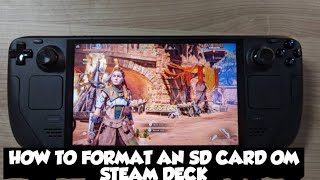 How to format an SD card on Steam Deck