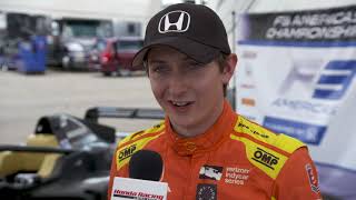 Honda IndyCar Driver Zach Veach Takes F3 Americas Car for a Spin