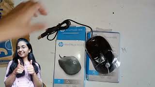 Unboxing of Hp 1000 wired optical mouse | Flipkart