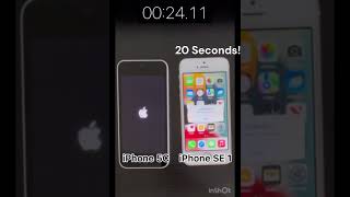 iPhone 5C vs iPhone SE boot test #shorts