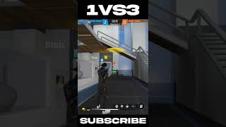 1vs3 🤯⚡ Clutch MP5 few seconds🔥 Against 🔥 best CS Players !! #shorts #short #freefire