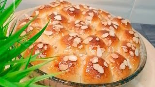 بريوش الشهدة/ خلية النحل مفشفش وخفيف بحال القطن بمقادير بسيطة وبحشوة الشوكولاتة Brioche moelleuse