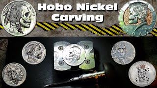 Hobo Nickel Carving - Live on Twitch