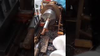 #atualização último serviço torno mecânico caseiro cortando ferro super fácil.#homemade