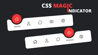 Magic Navigation Menu Indicator using HTML CSS & JavaScript