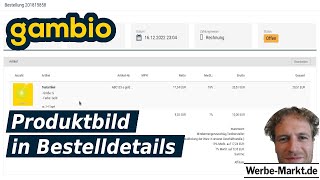 Gambio Produktbild in Bestelldetails