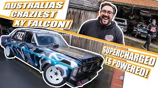 SHED TOUR!! Australias CRAZIEST BOOSTED XY FALCON DRIFT CAR & The Backyard Shed That Built It