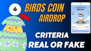 Birds Airdrop Full Details || How to play Birds Airdrop || Birds Airdrop Criteria ||