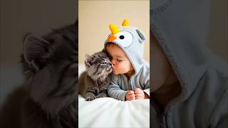 Cat and bebby love video by cat lovers best video #catblogger #kitty #catboy #cutekitty #mycat #kitt