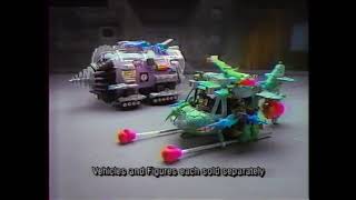 Teenage Mutant Ninja Turtles Mutant Module & Turtle Copter Commercial (1991)