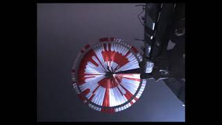 Perseverance’s Descent & Touchdown on Mars: Parachute Up-View Camera POV (Official NASA Clip)