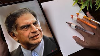 A Tribute To Sir Ratan Tata,  Ratan Tata Drawing ❤️