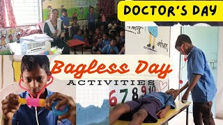 Bagless Day Activities | special saterday | Doctor's Role play | doctor's day Activities & first aid