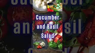 Cucumber and Basil Salad #cucumberandbasilsalad #cucumber #saladspiration