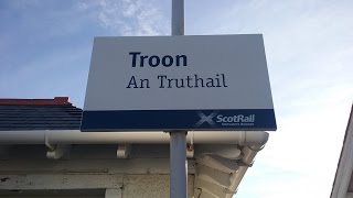 Freight at Troon Station, including WCML Diversions. Saturday 9th January 2016