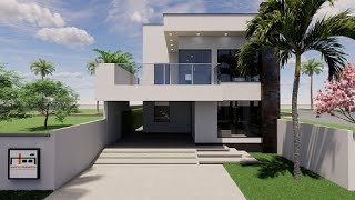 Casa sobrado 10x26 - A=223,25 - Projeto Monterrey