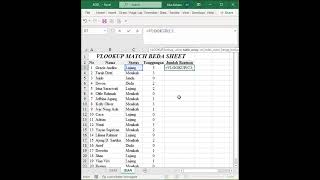 Excel: VLOOKUP MATCH BEDA SHEET  #exceltips #latihanexcel #exceltutorial #excel #exceltest