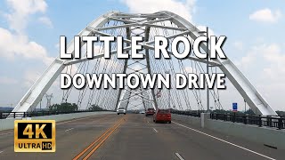 Little Rock, Arkansas, USA - Driving Video || 4k