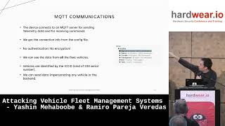 Hardwear.io NL 2023 | Attacking Vehicle Fleet Management Systems - Yashin & Ramiro Pareja Veredas