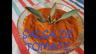 SALSA DE TOMATE CON ORÉGANO Y ALBAHACA