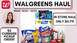 BACK AT WALGREENS! - In store Couponing Deal ONLY $0.79! + $5 Curbside Pickup Order 🔥10/23-10/29