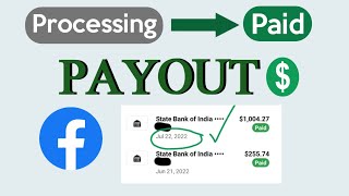 Payout processing problem solved | Paid status updated | July month payout released #facebookpayout