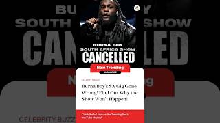 Burna Boy's Concert Drama: From Postponement to Cancellation