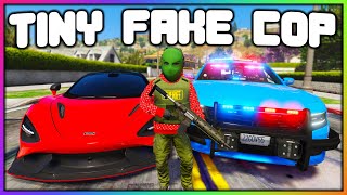 GTA 5 ROLEPLAY - TINY FAKE COP STEALS CARS | RedlineRP